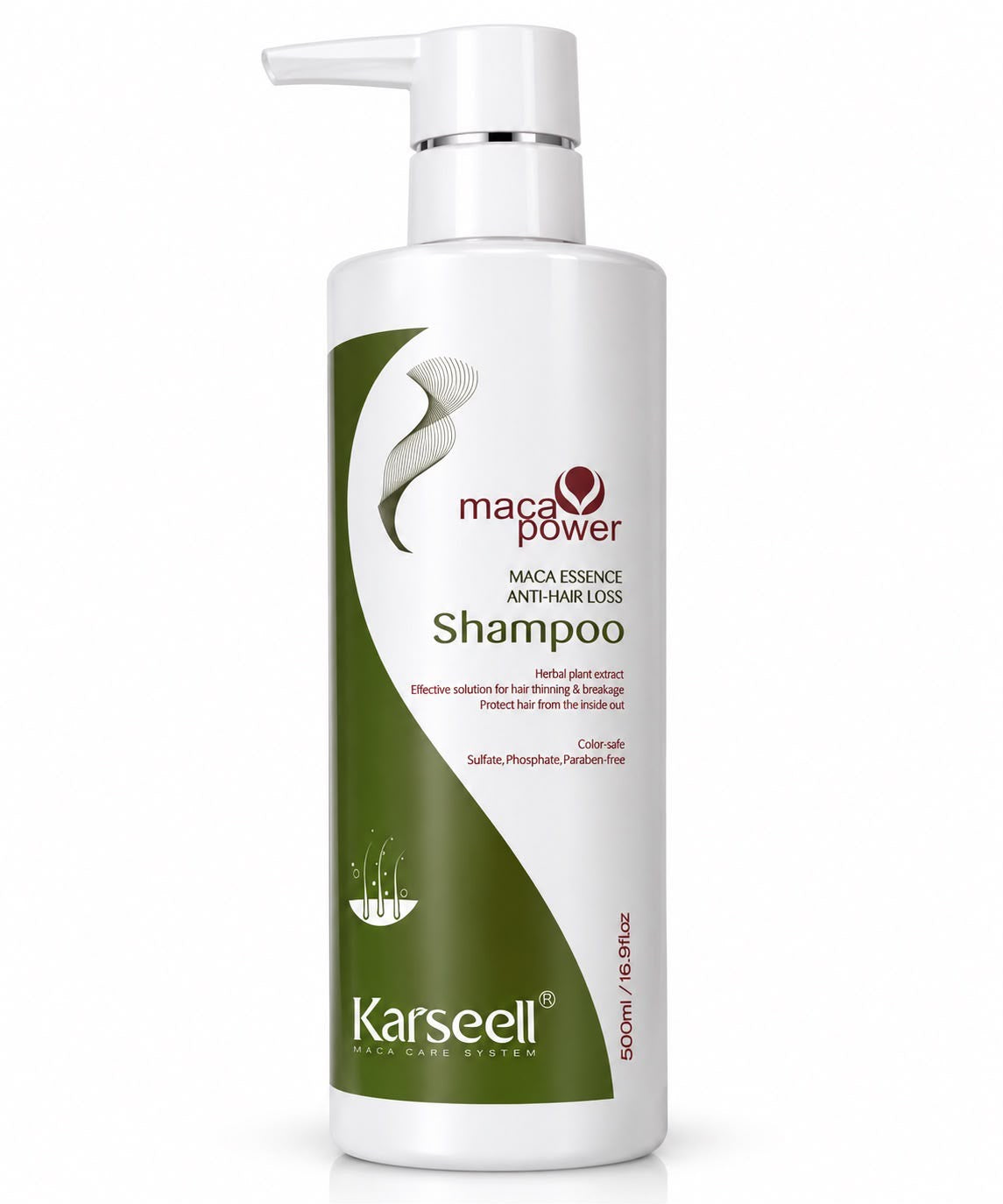 Karseell Maca Essence Power Anti-Hair-Loss Shampoo 500Ml