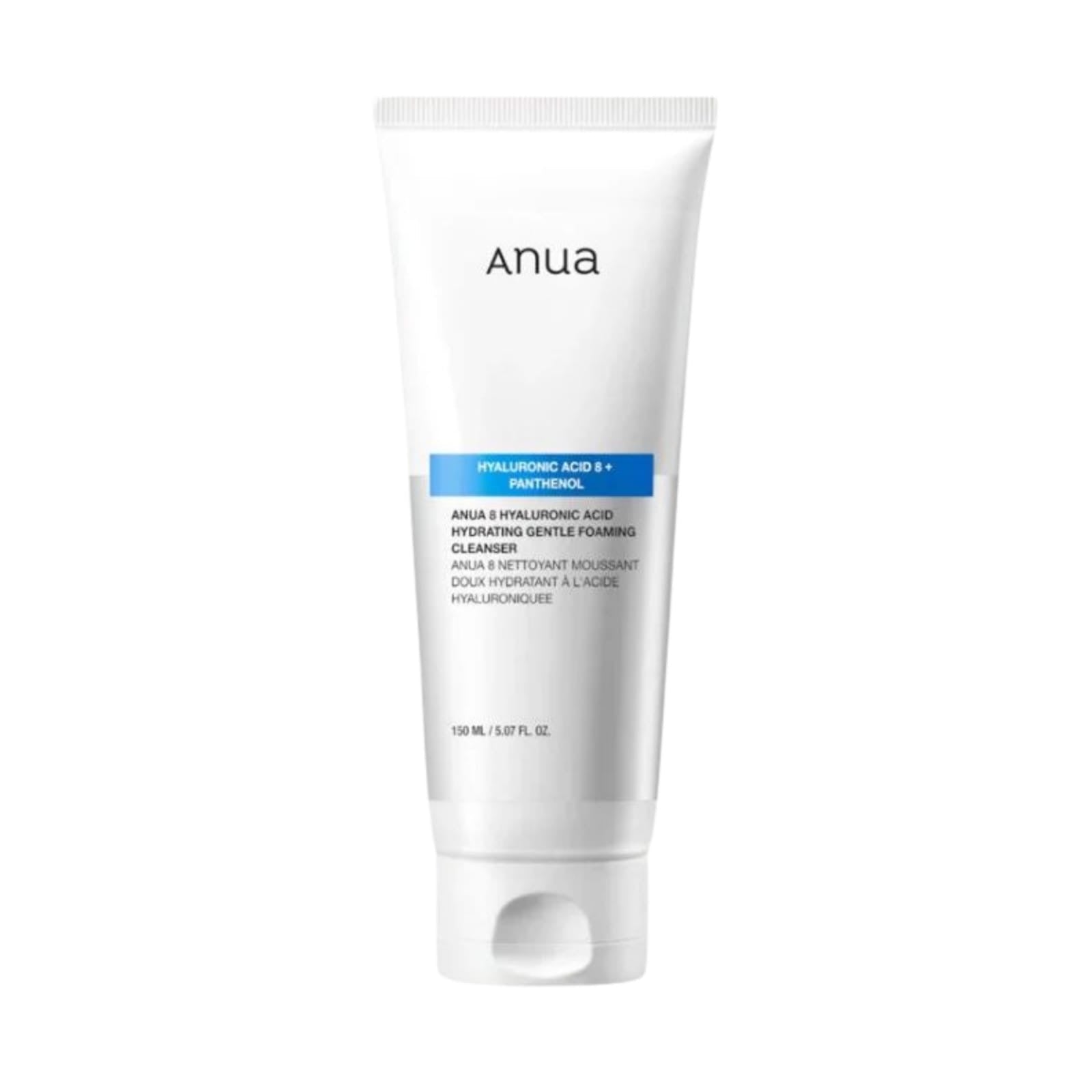 Anua Hyaluronic Acid 8+ Panthenol Hydrating Gentle Foaming Cleanser – 150 ml