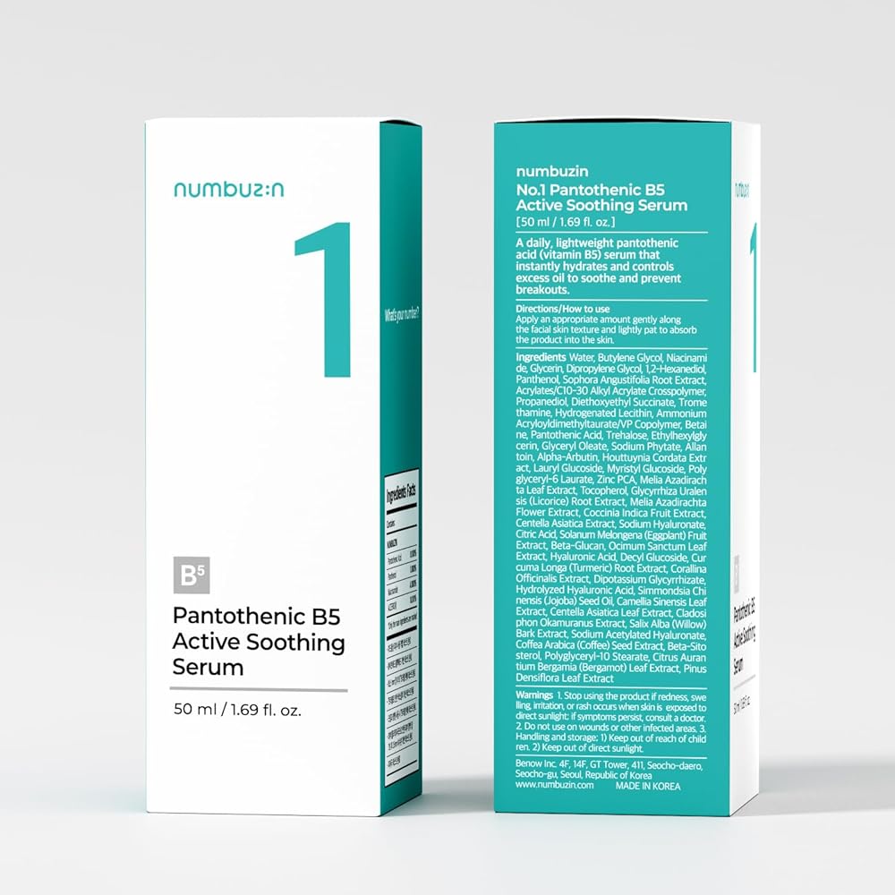 Numbuzin No. 1 Pantothenic B5 Active Soothing Serum - 50 ml