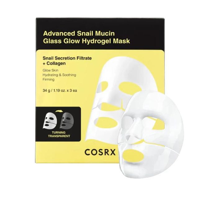 COSRX - Advanced Snail Mucin Glass Glow Hydrogel Mask - 34 g (x 3 pcs)