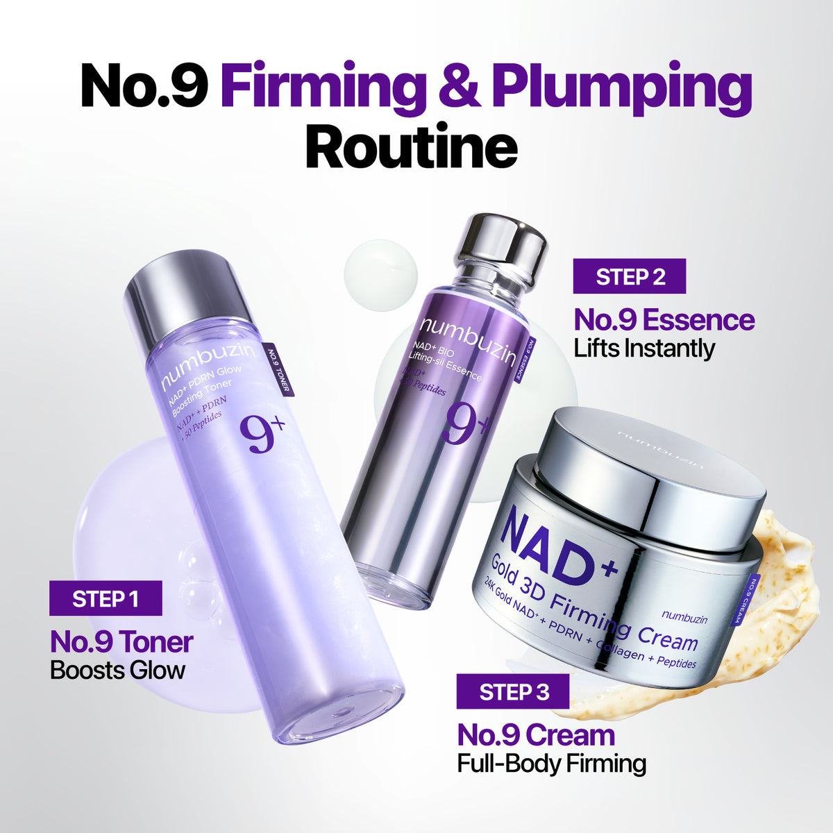 Numbuzin No.9 NAD+ GOLD 3D Firming Cream 50ml
