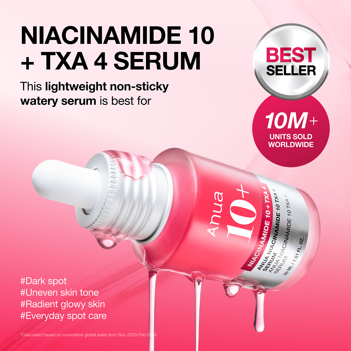 Anua Niacinamide 10% + TXA 4% Serum - 30 ml