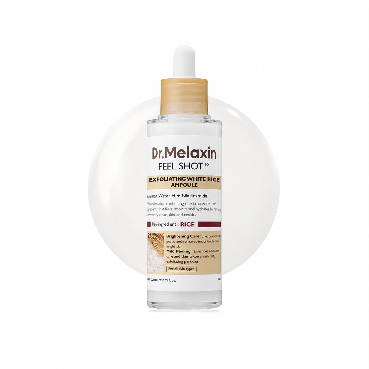 Dr.Melaxin Peel Shot Exfoliating White Rice Ampoule 80ml