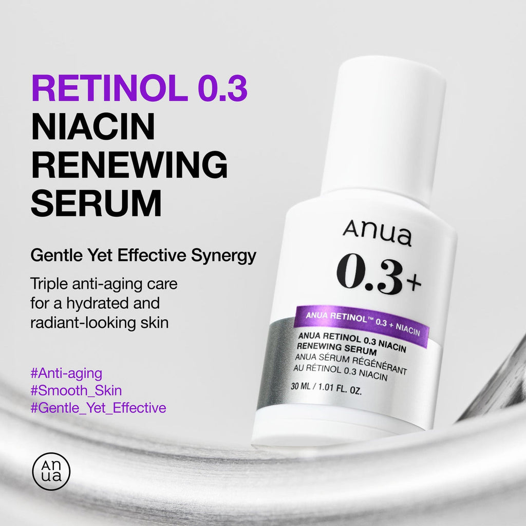 Anua Nano Retinol™ 0.3% + Niacin Renewing Serum   - 30 ml