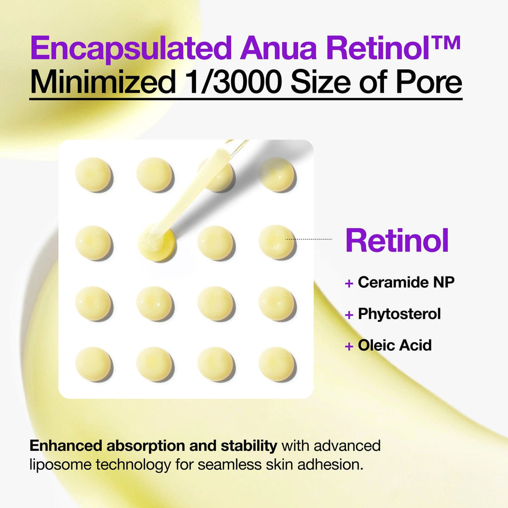Anua Nano Retinol™ 0.3% + Niacin Renewing Serum   - 30 ml