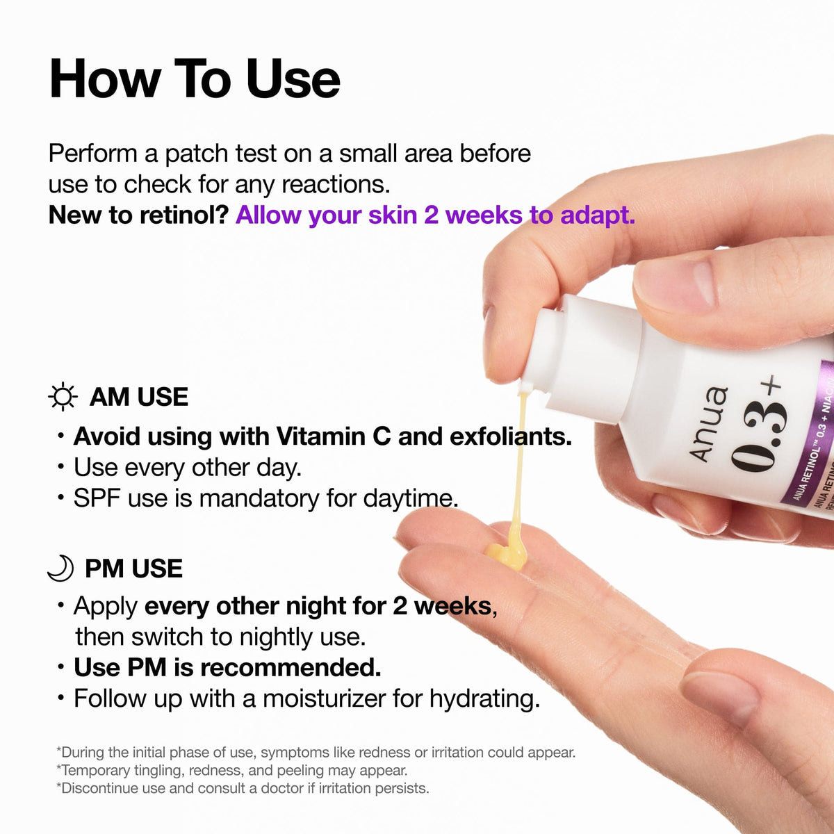 Anua Nano Retinol™ 0.3% + Niacin Renewing Serum   - 30 ml