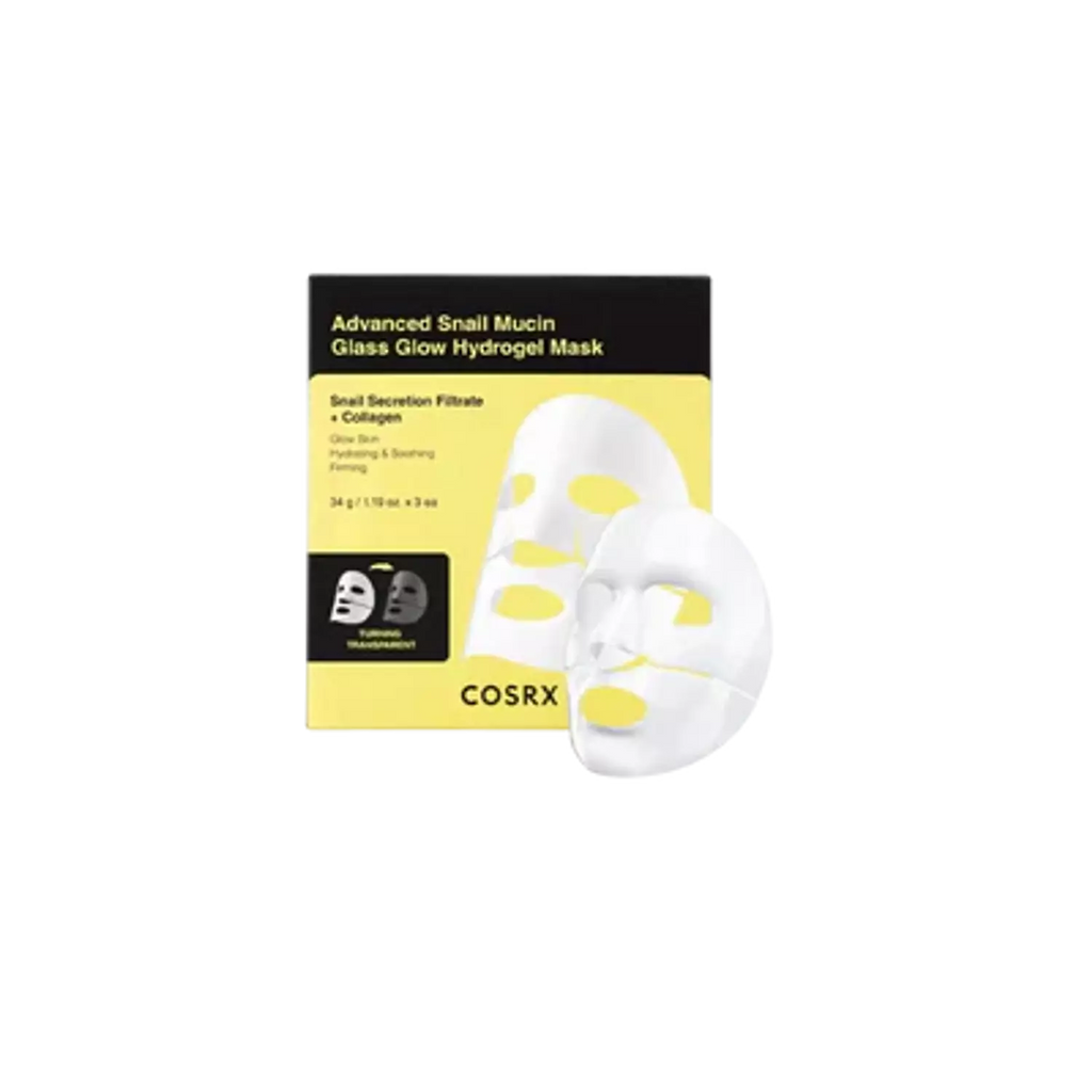 COSRX - Advanced Snail Mucin Glass Glow Hydrogel Mask - 34 g (x 3 pcs)