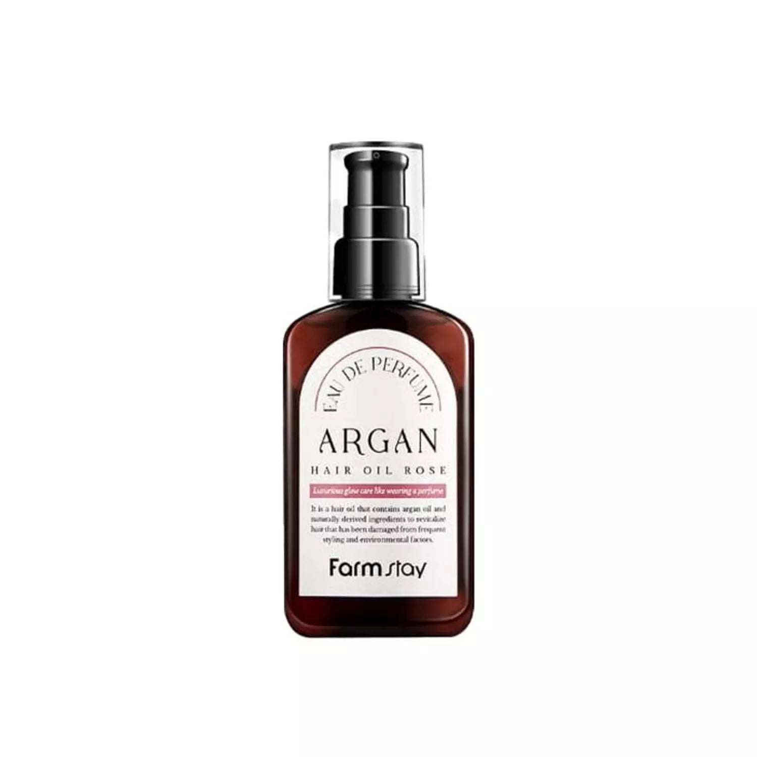 Farmstay Eau De Perfume Argan Hair Oil – Rose (≈100ml)