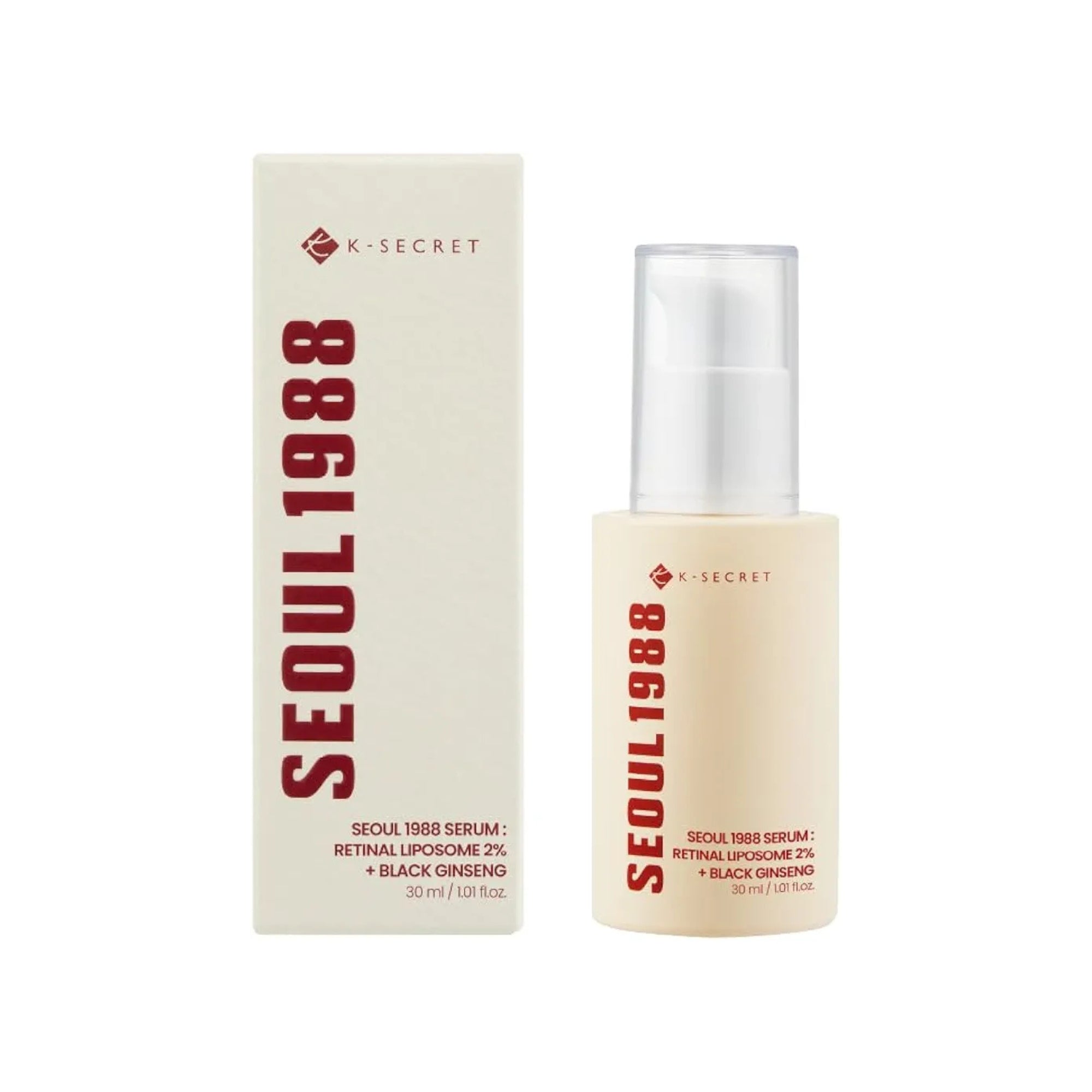 K-SECRET - SEOUL 1988 Serum : Retinal Liposome 2% + Black Ginseng 30ml