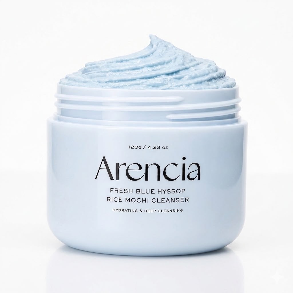Arencia Fresh Blue Hyssop Rice Mochi Cleanser 120g