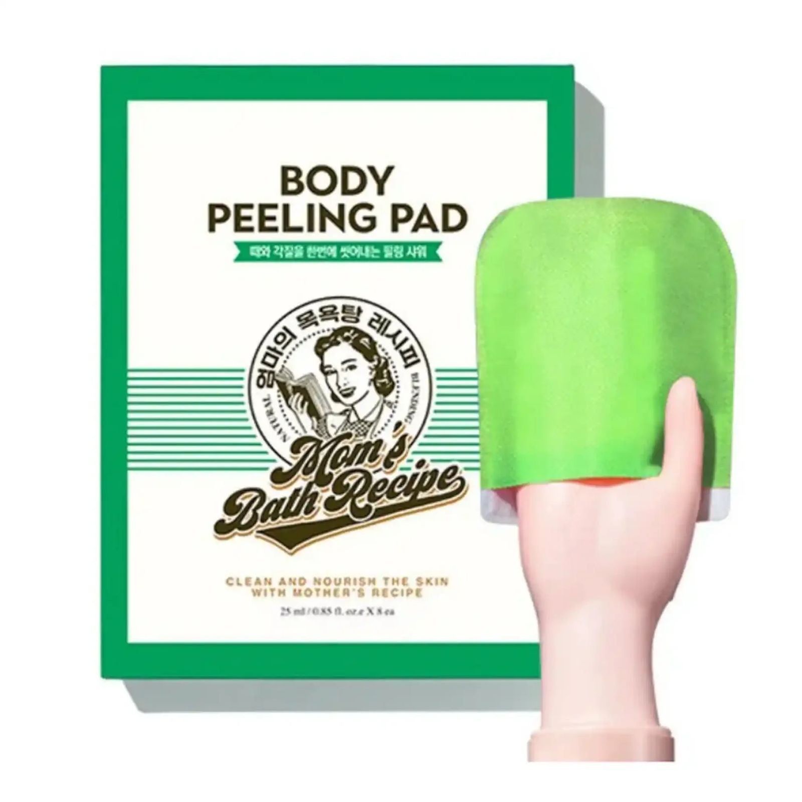 Mom's Bath Recipe Body Peeling Pad green ( per pcs )