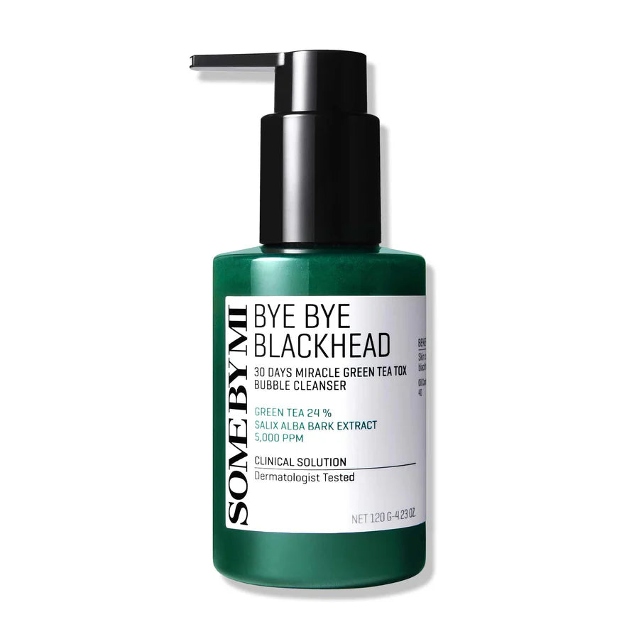 Some By Mi Bye Bye Blackhead 30 Days Miracle Green Tea Tox Bubble Cleanser – 120 g